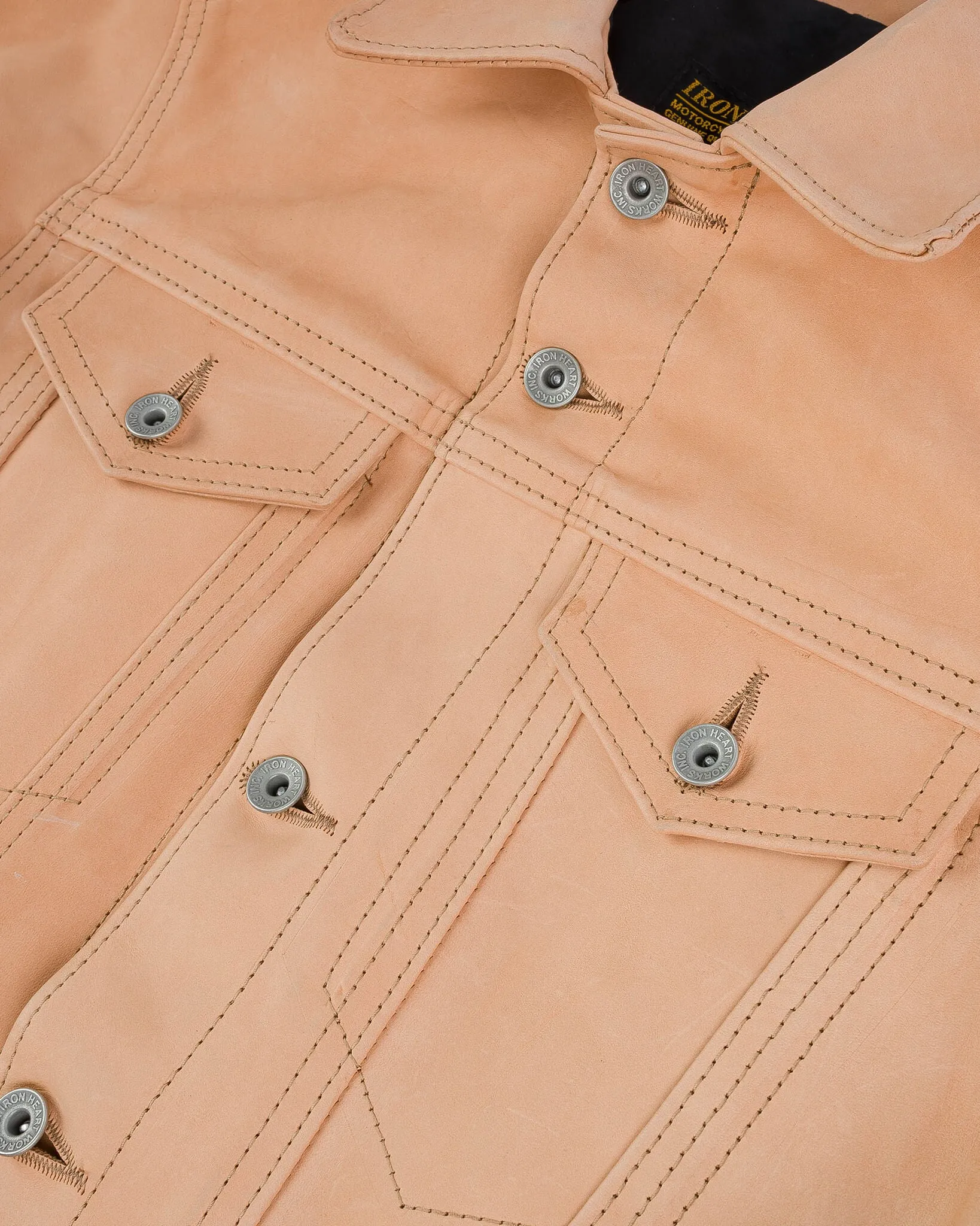 Iron Heart x Simmons Bilt Horsehide Type III Jacket - The Extractor - Natural