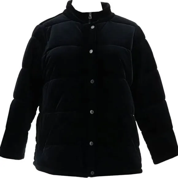 Isaac Mizrahi Live! Always Isaac Velvet Puffer