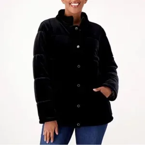 Isaac Mizrahi Live! Always Isaac Velvet Puffer