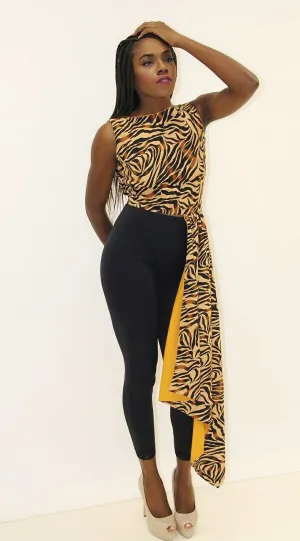 Island Creole Side Peplum Blouse