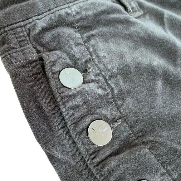 J. Brand Zion Velvet Crop Skinny Jeans in Asphalt Size 26
