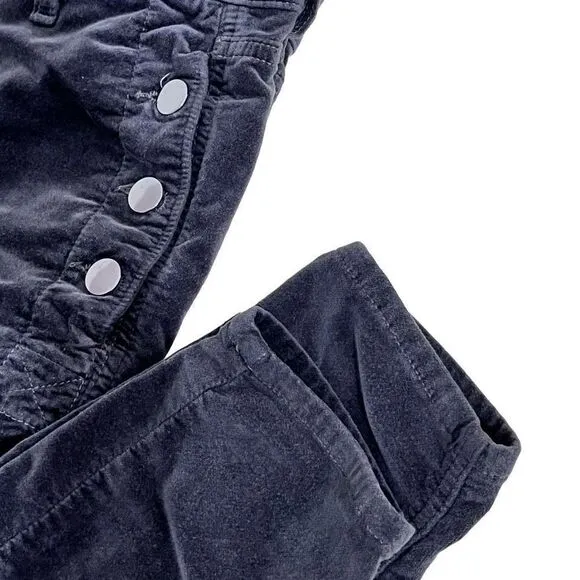 J. Brand Zion Velvet Crop Skinny Jeans in Asphalt Size 26
