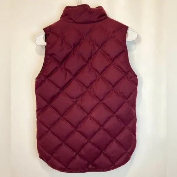 J. Crew Puffer Quilted Excursion Full Zip Plaid Vest Pockets St C8550 Size XXS
