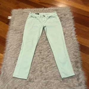 J crew toothpick 28 ankle light mint green skinny jeans