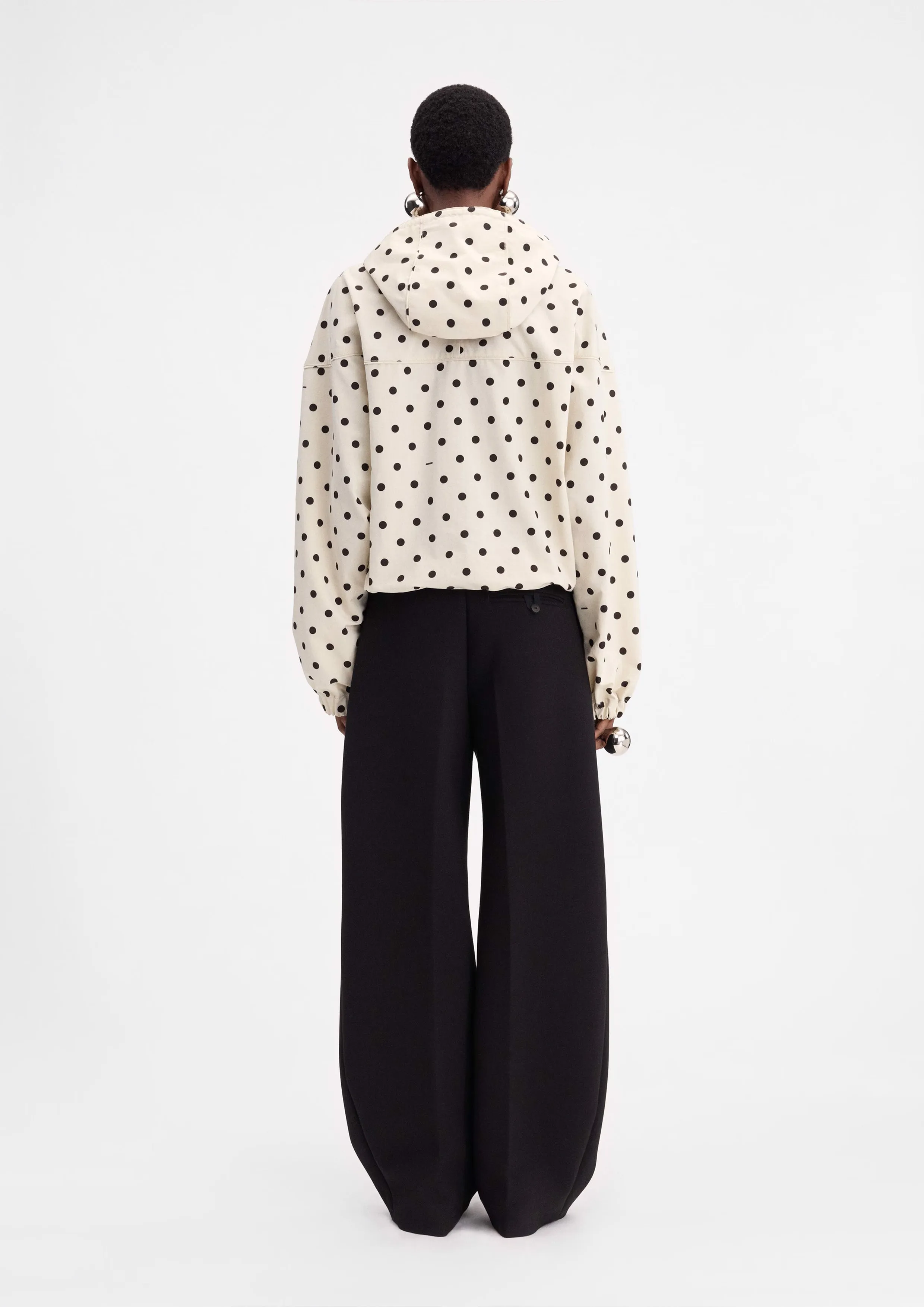JACQUEMUS - LE BLOUSON BATEAU PRINT DOTS LOGO OFF-WHITE