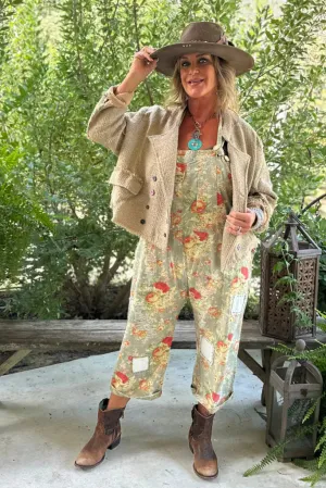 Jaded Gypsy Endless Travels Overalls - Floral Meadow
