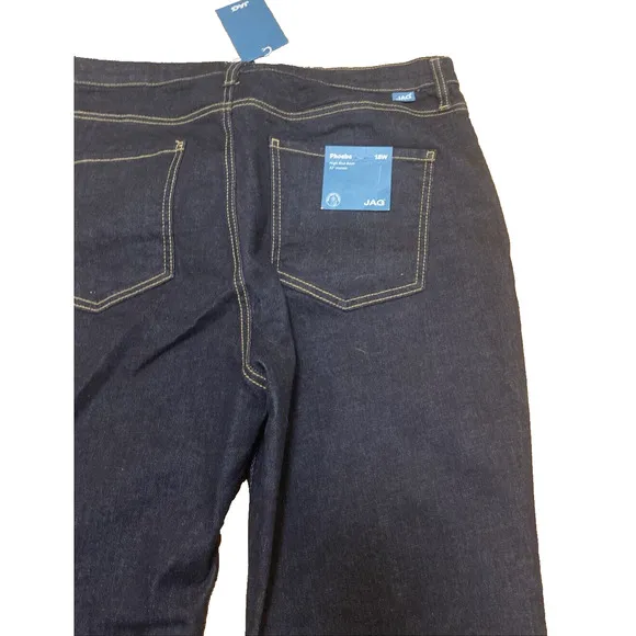 Jag NWT Phoebe High Rise Boot Jeans Dark Wash Size 18W 32” Inseam RT94