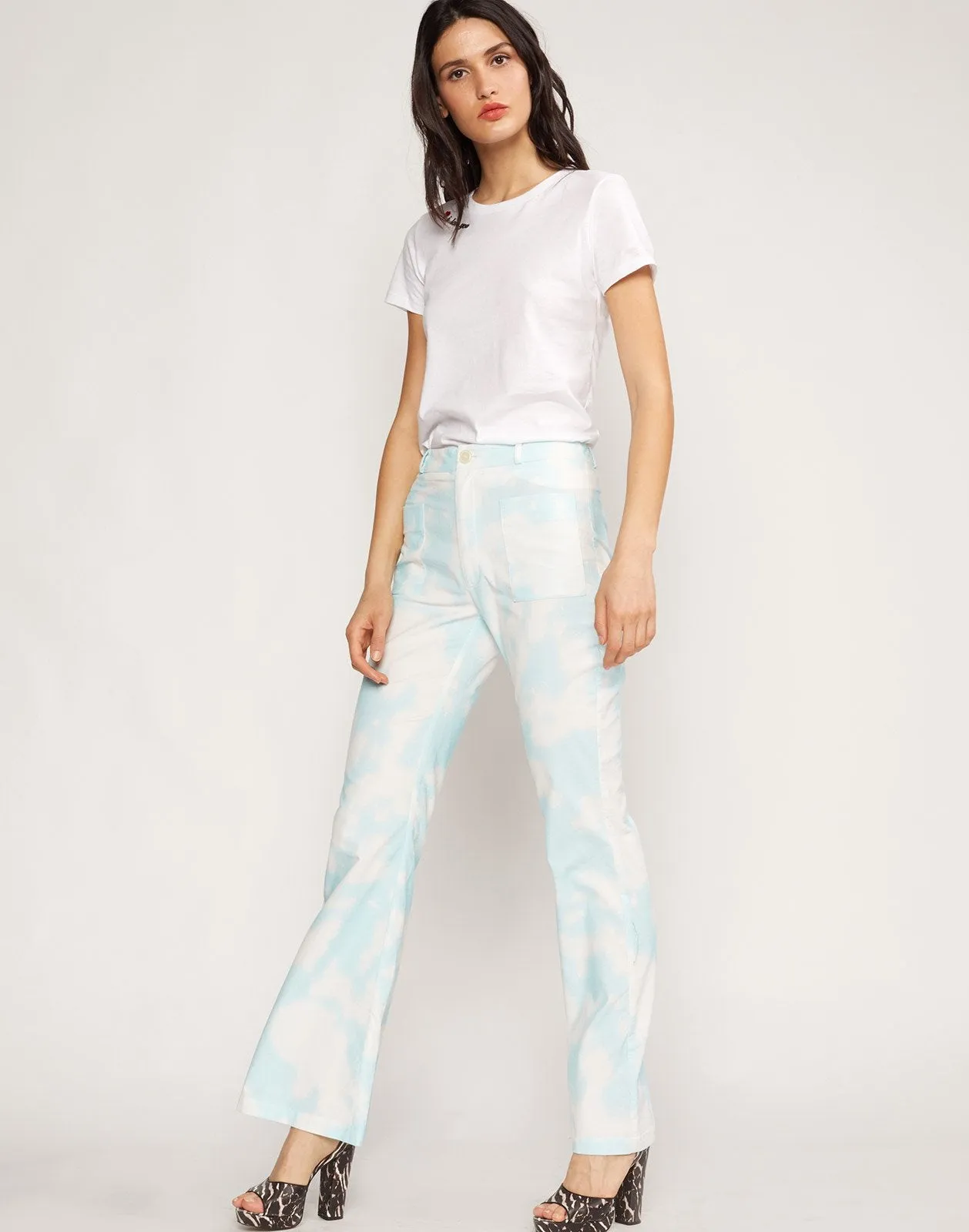 James Tie Dye Flares