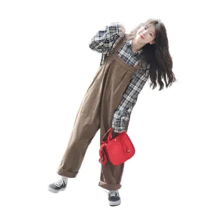 Japanese Loose Wide-leg overalls