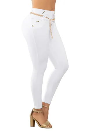 JEANS COLOMBIANOS PUSH UP BLANCO 6792-R