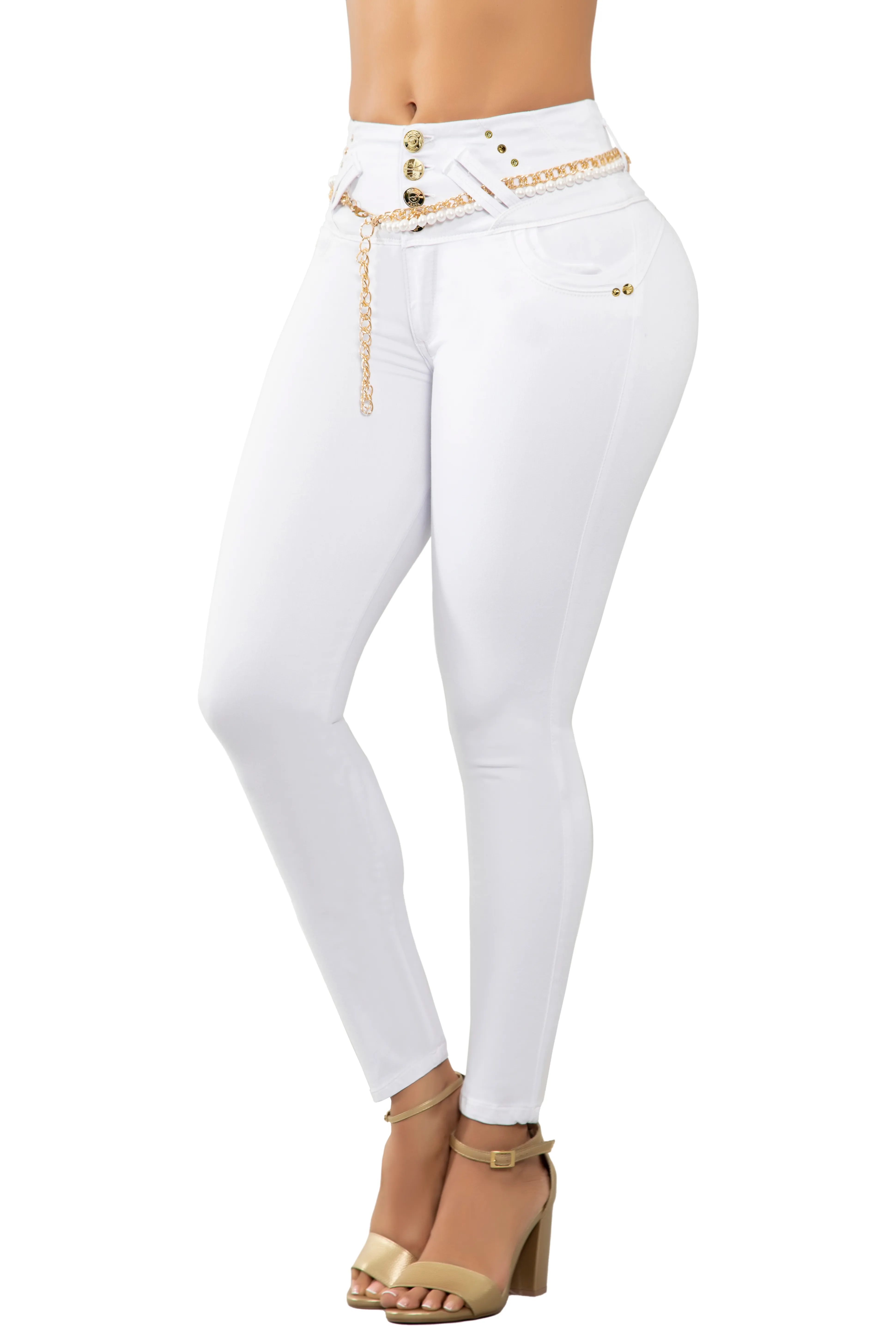 JEANS COLOMBIANOS PUSH UP BLANCO 6792-R