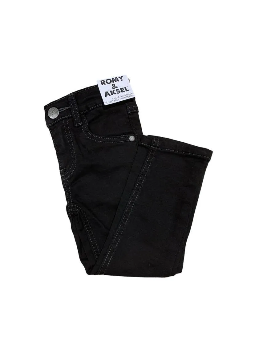 Jeans noir Romy&Aksel pour garçon 2 à 8 ans