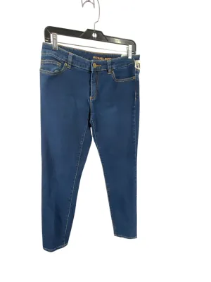 Jeans Skinny By Michael By Michael Kors In Blue Denim, Size: 4