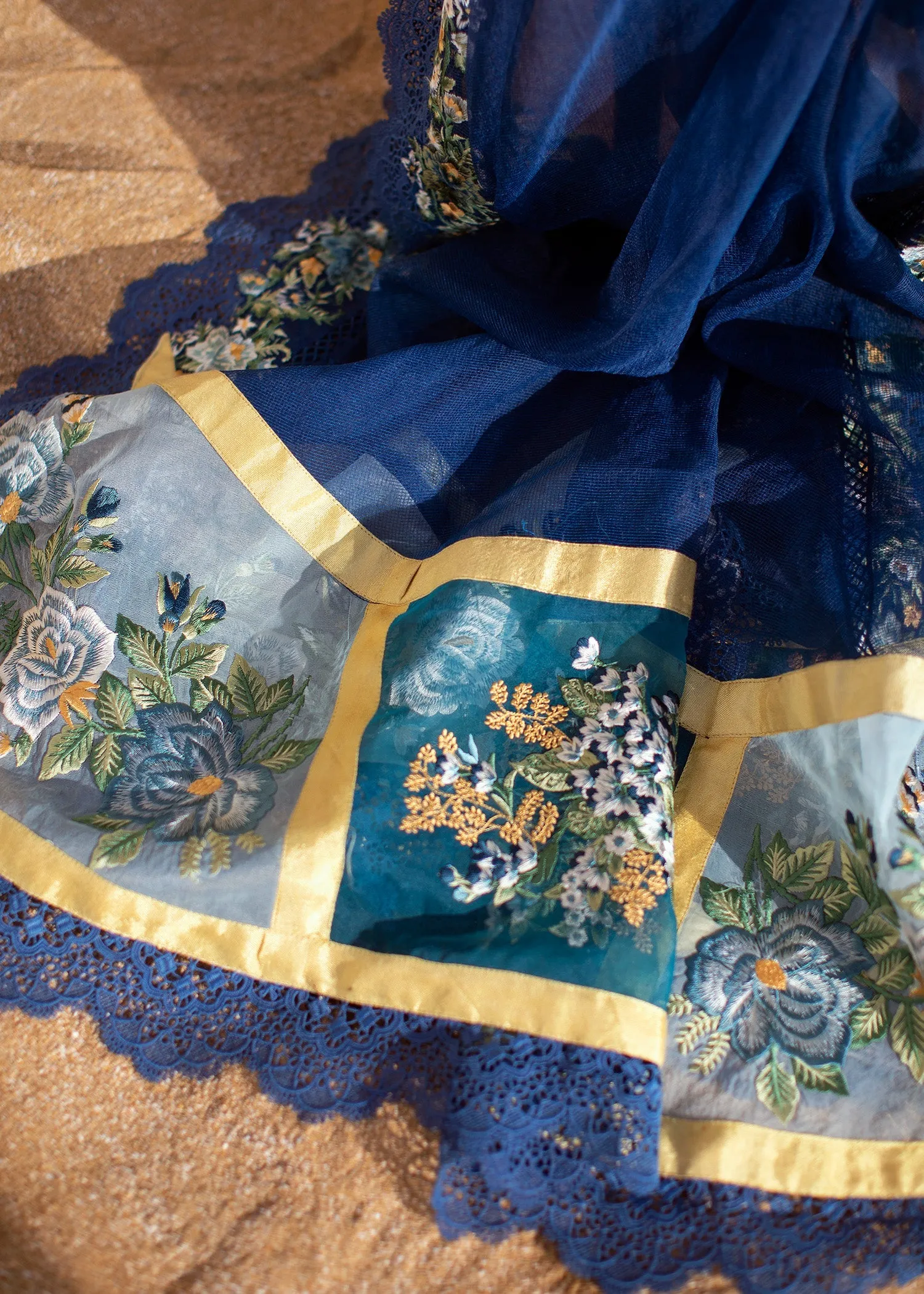 Jewel by the Beach - 3A - Sapphire | Crimson Serendipity Luxury Lawn Collection 2022