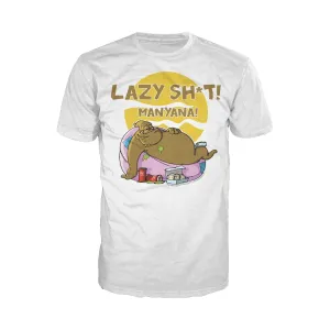 Joe Turds Lazy Sh#t Official Men's T-Shirt (White)