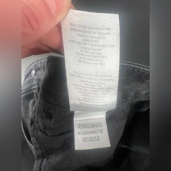 Joe’s Jeans Black High Rise Skinny Denim Jeans Size 25