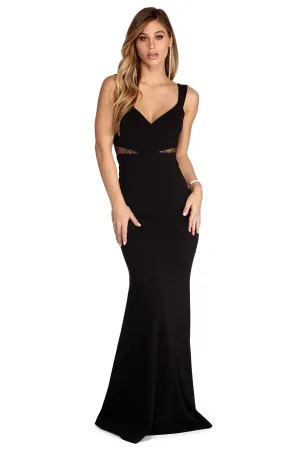 Jolee Lace Stylish Inset Formal Dress