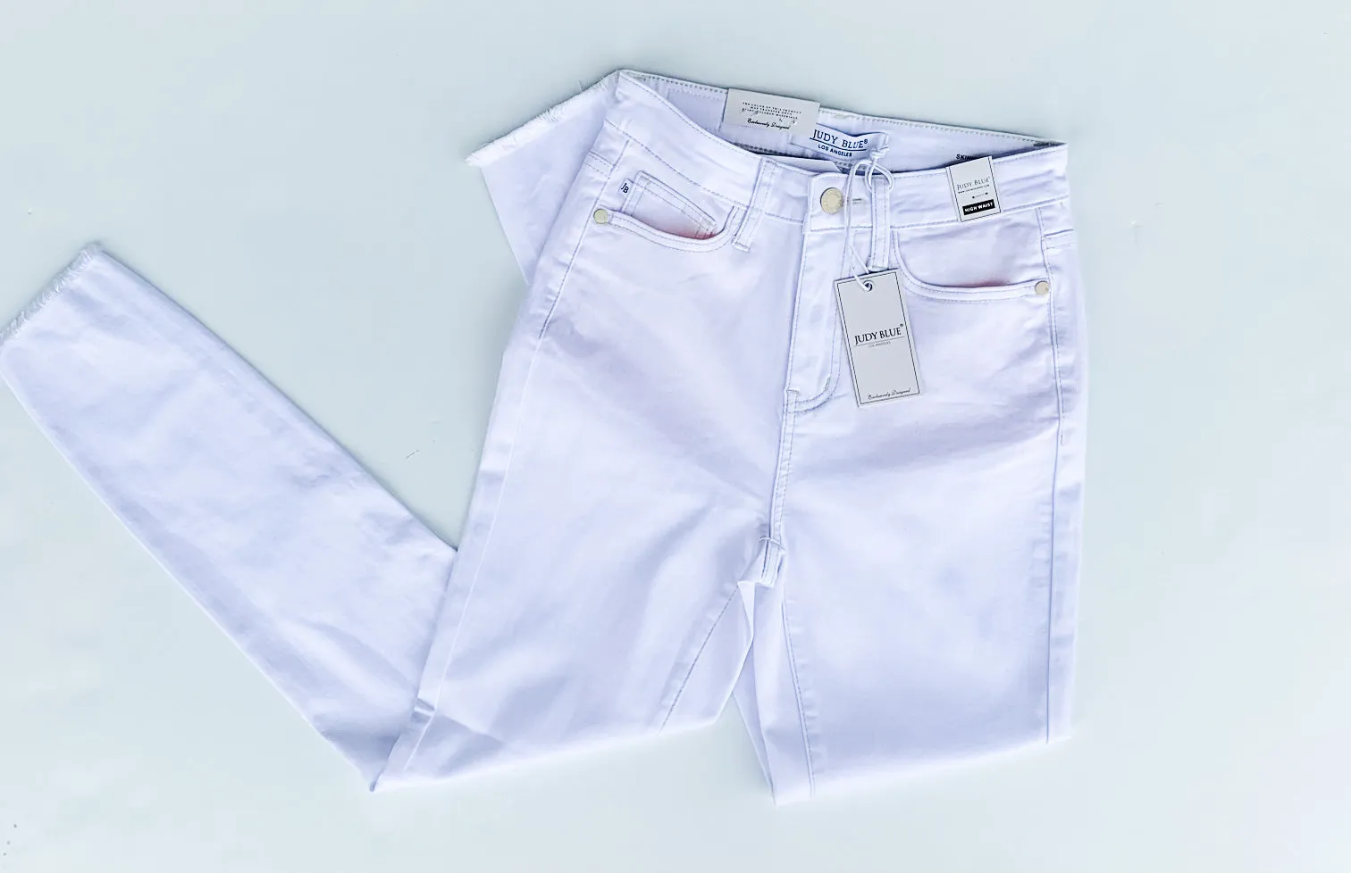 Judy Blue High Waisted White Skinny