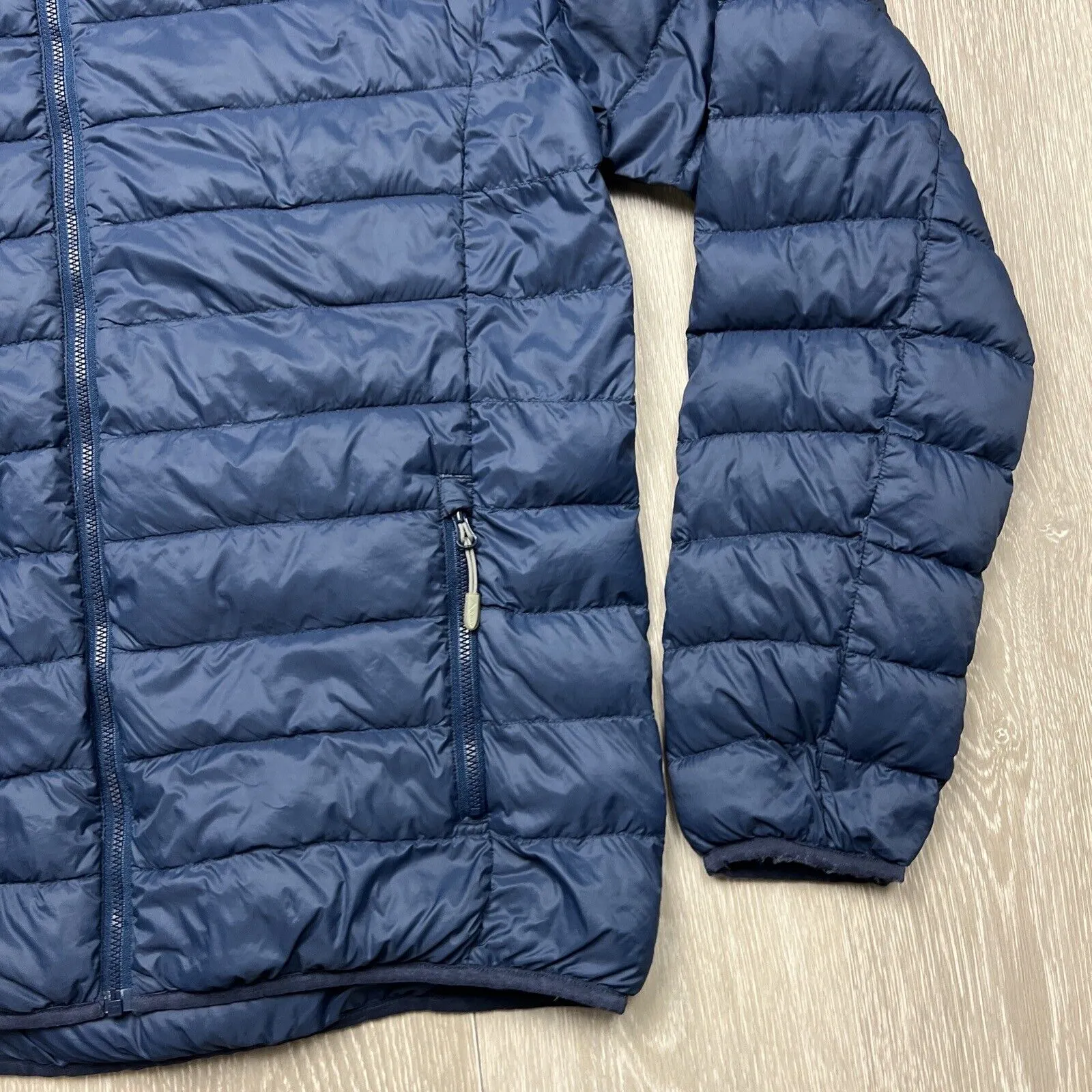 K-Way Mens Blue Drake Puffer Down Jacket Size Large