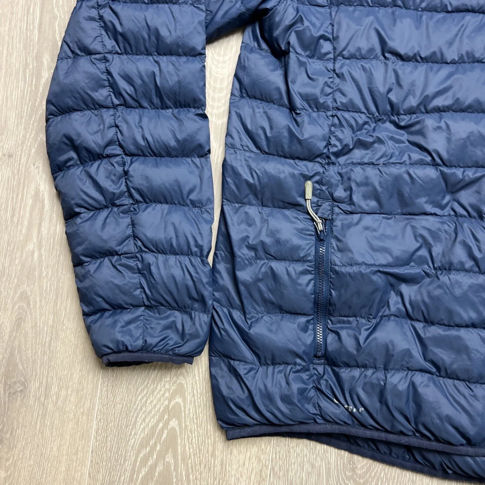 K-Way Mens Blue Drake Puffer Down Jacket Size Large