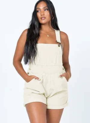 Kacey Short Overalls Cream