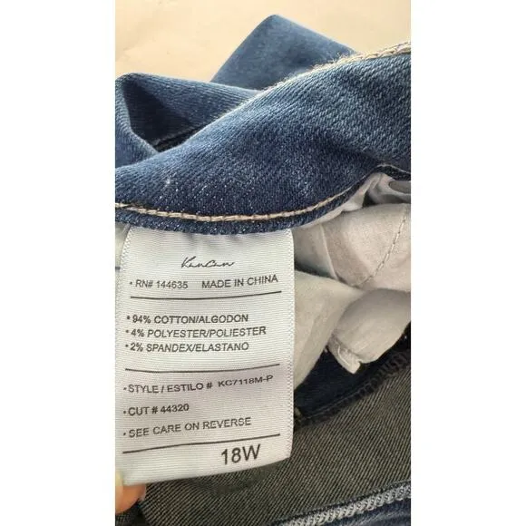 KanCan Bellatrix High Rise Ankle Skinny Denim Jeans Womens Plus Size 18W New