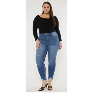 KanCan Bellatrix High Rise Ankle Skinny Denim Jeans Womens Plus Size 18W New