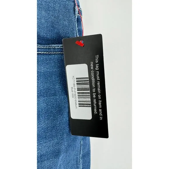 KanCan Bellatrix High Rise Ankle Skinny Denim Jeans Womens Plus Size 18W New