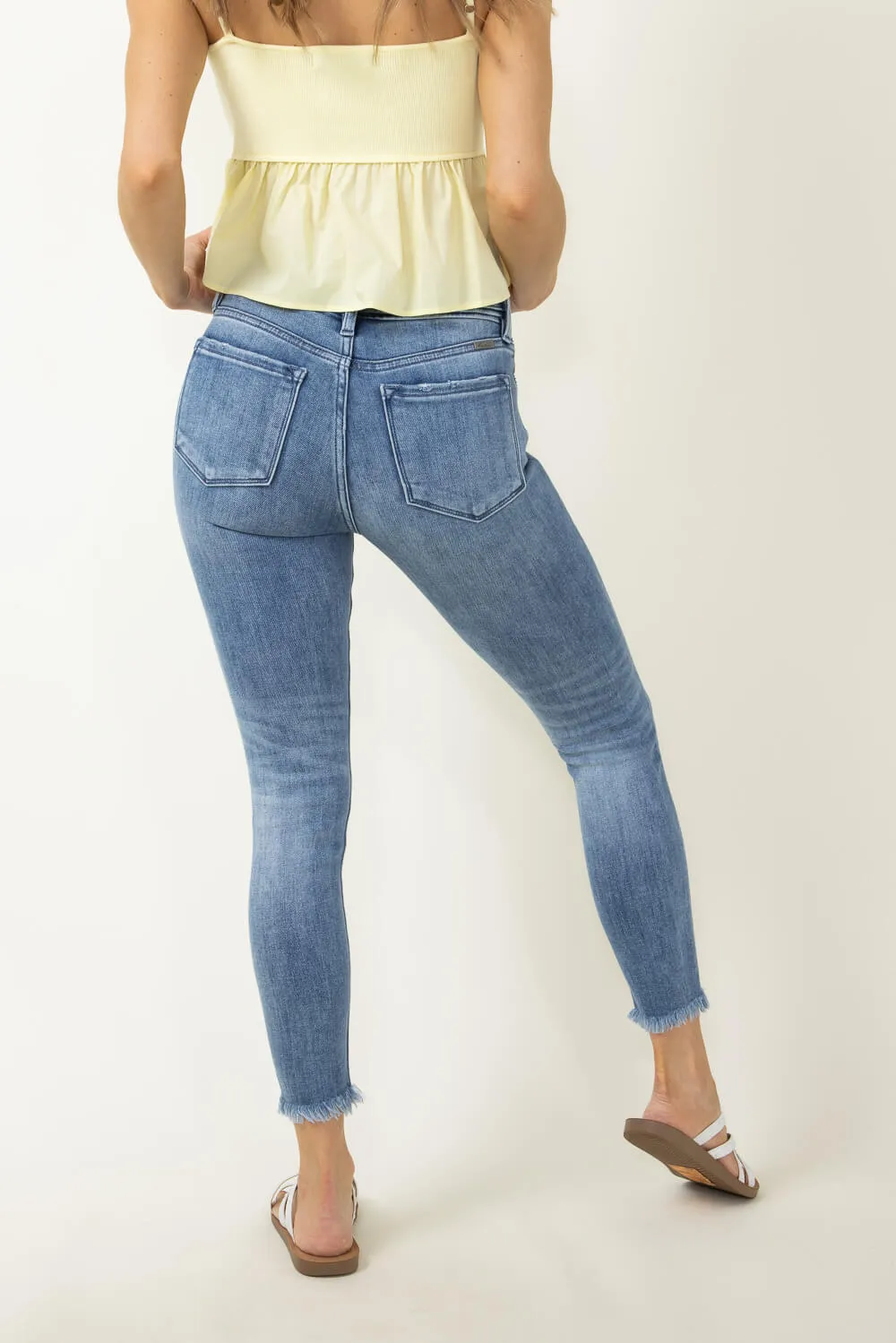 KanCan Silvanna Mid Rise Ankle Skinny Jeans for Women | KC9348M