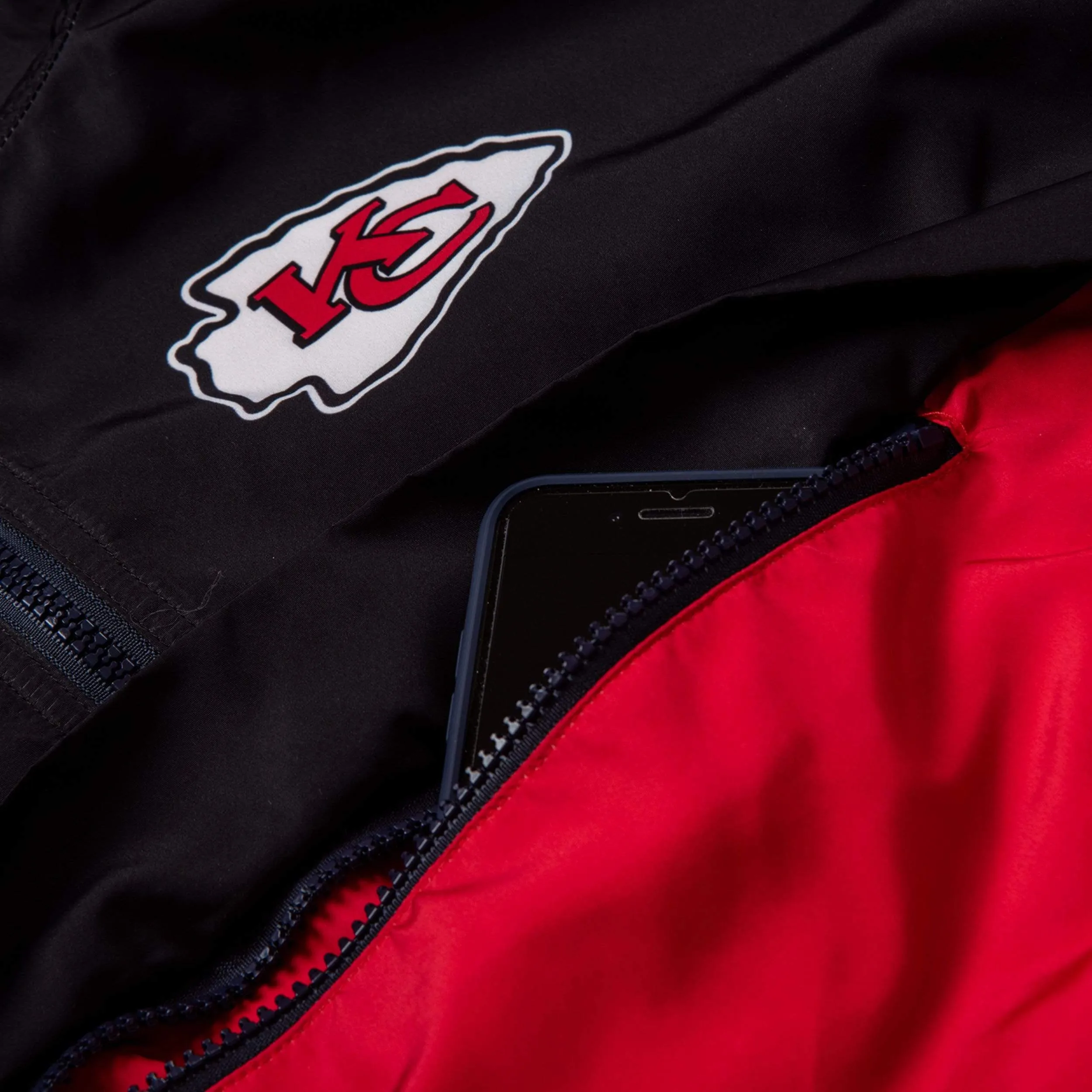 Kansas City Chiefs Womens Winning Play Windbreaker