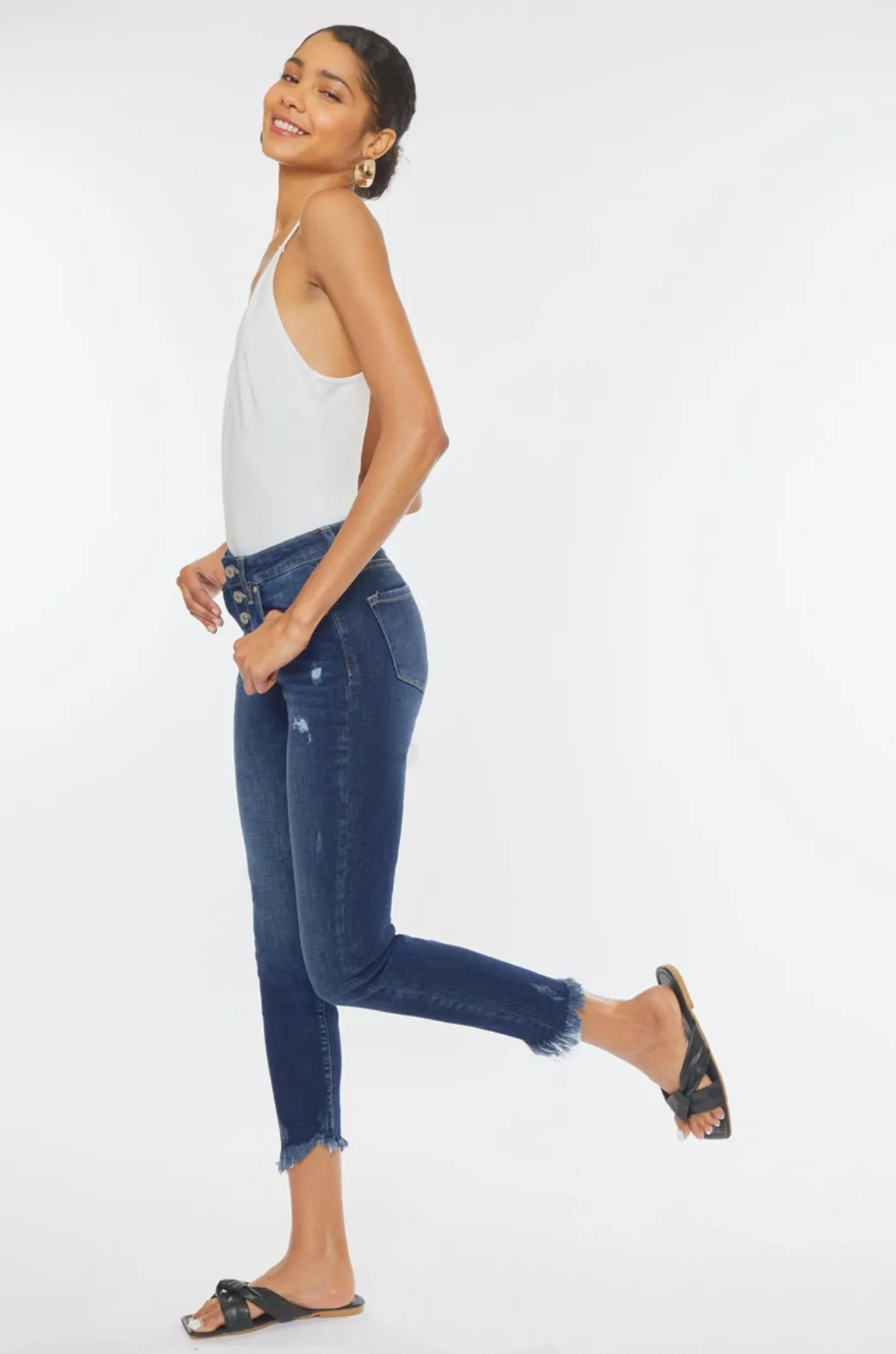 KC8577D Nashville Line Thompson Lane Crop Jean