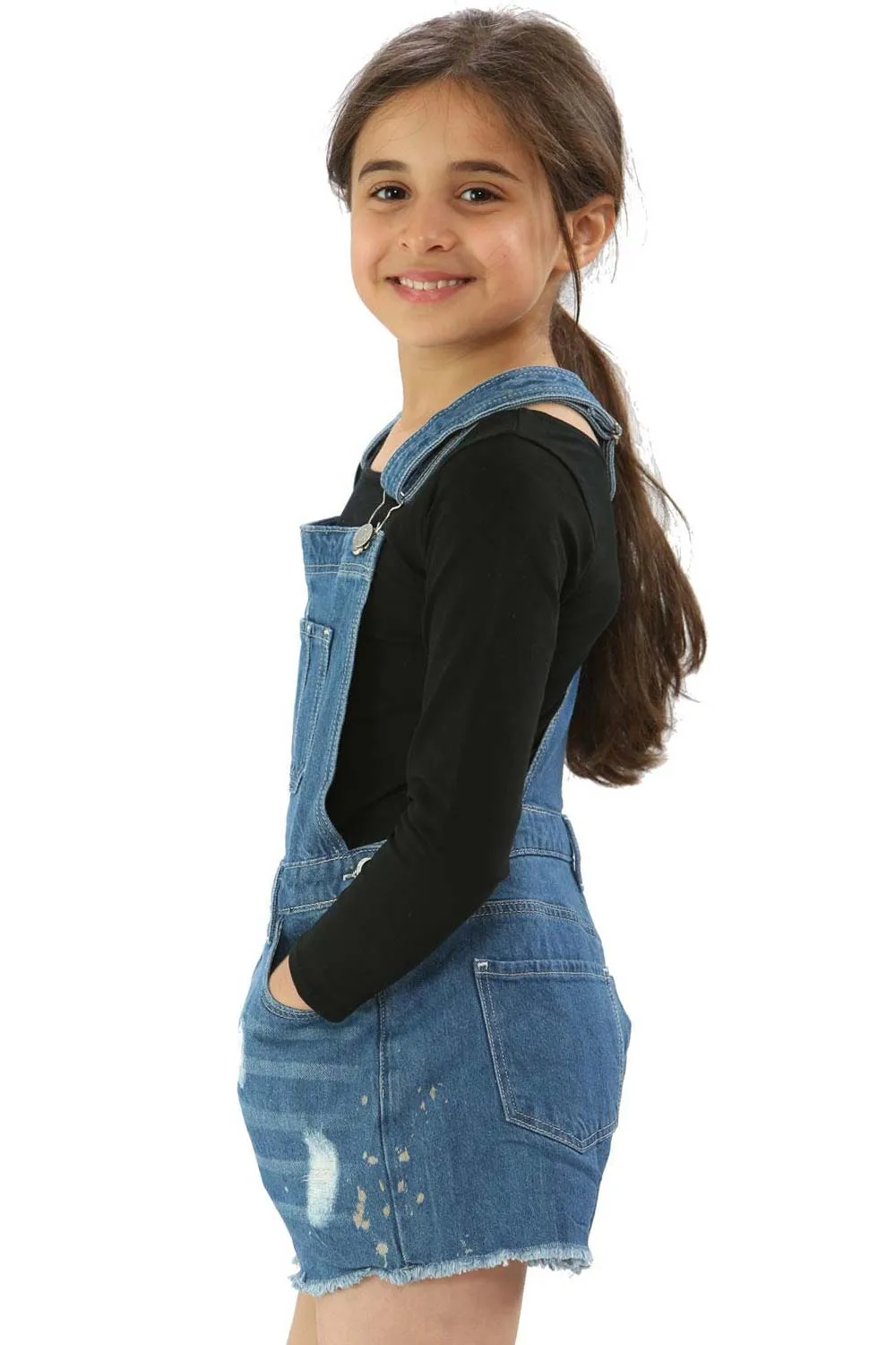 Kids Denim Dungaree Jumpsuit