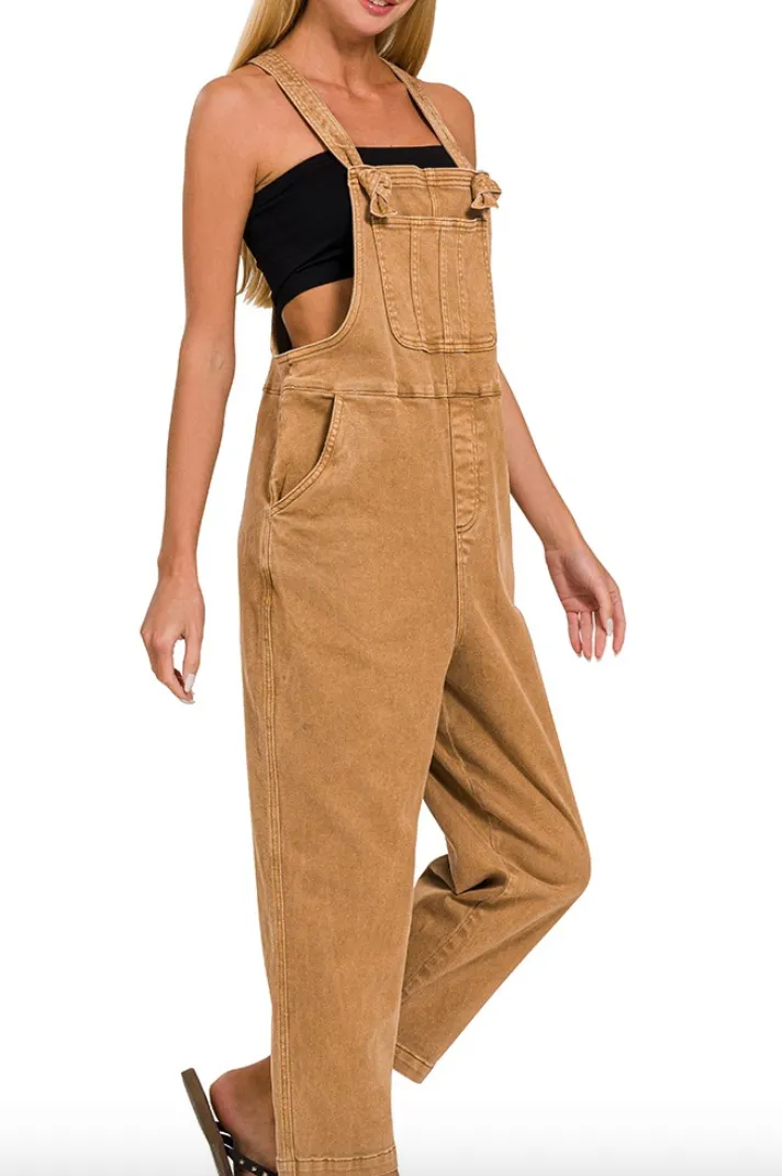 Knotted Camel Overalls