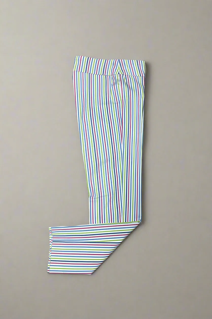 Krazy Larry Pull-On Pants in Multi-Color Stripe