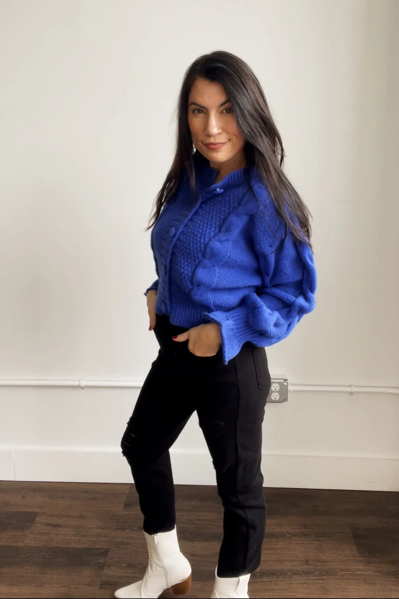 KY Blue Cardigan
