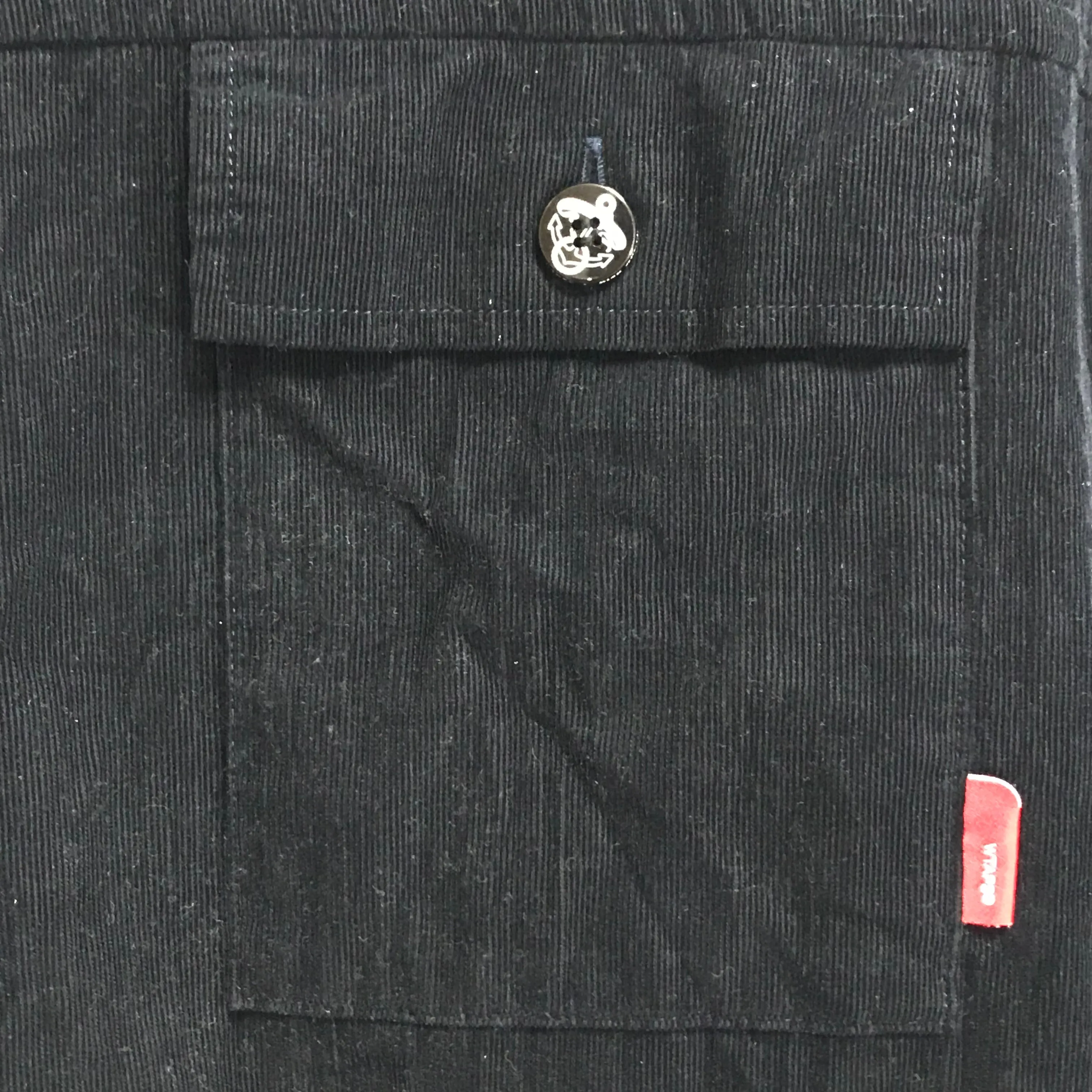 [L] WTaps 11AW Deck Corduroy L/S Shirt Navy