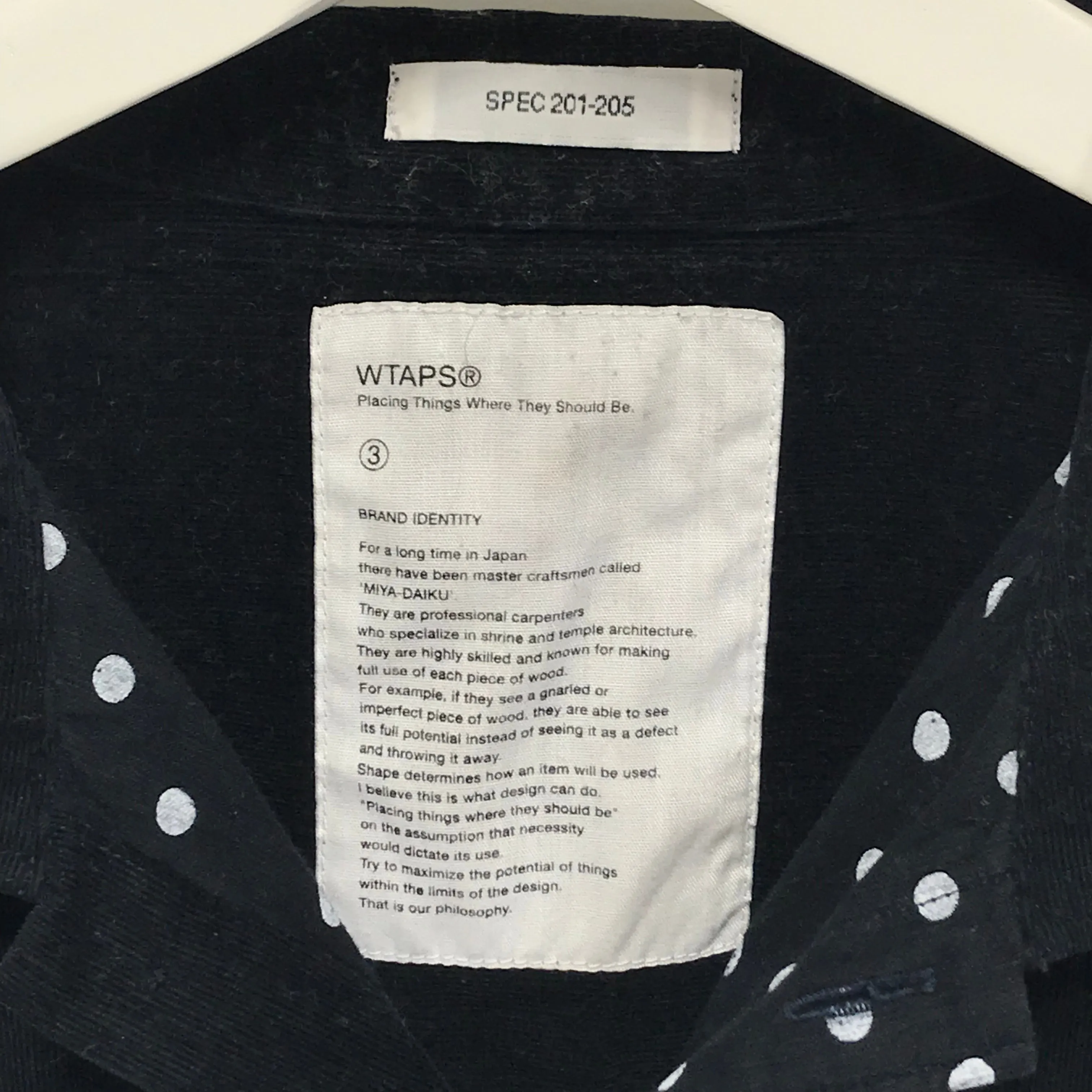 [L] WTaps 11AW Deck Corduroy L/S Shirt Navy