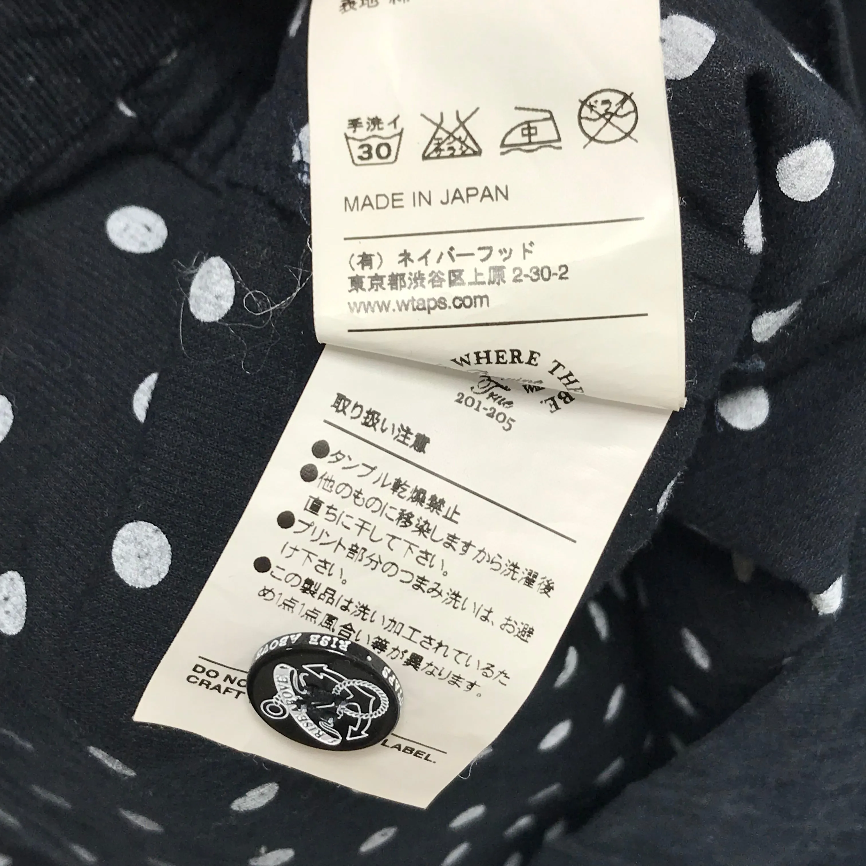[L] WTaps 11AW Deck Corduroy L/S Shirt Navy