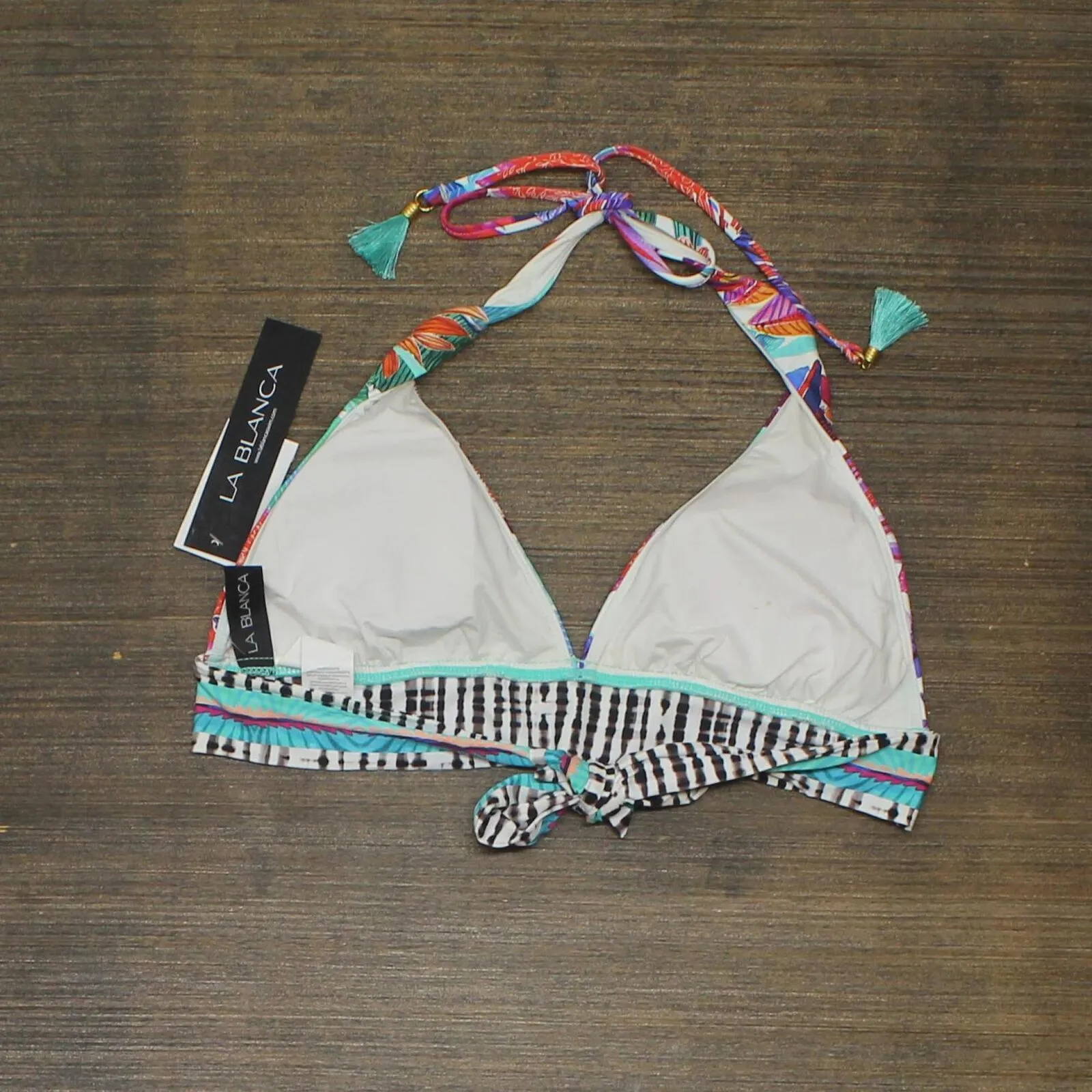 La Blanca Tropez Printed Halter Bikini Top LB2LA70 Multicolor 6