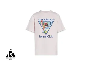 La Joueuse Printed Tee "Pale Pink"