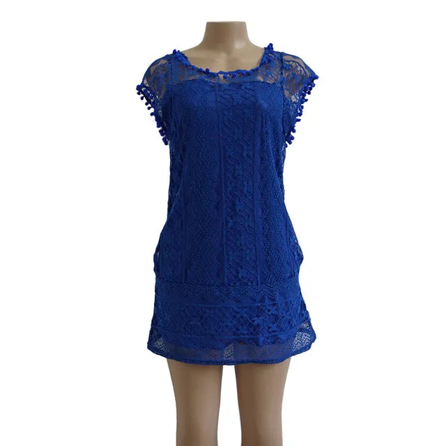 Lace Tassel Dress Multiple Colors