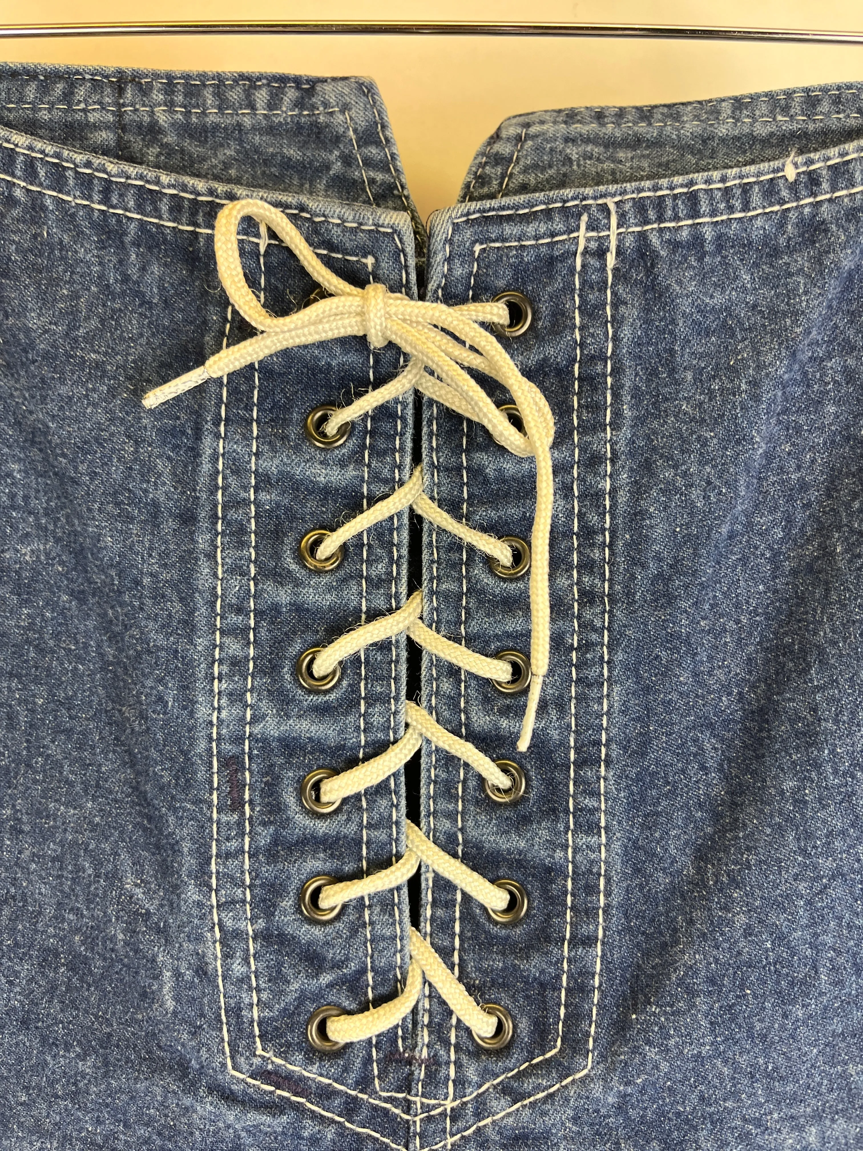 Lace Up Jeans