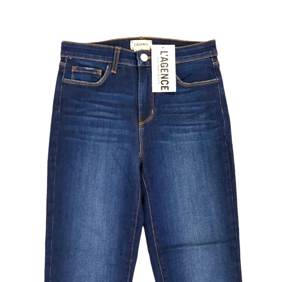 L'agence Margot Skinny High Rise Blue Baltic Jeans