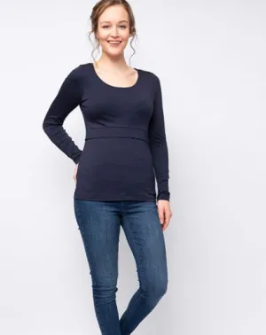 Laina Long Sleeve Nursing Tee