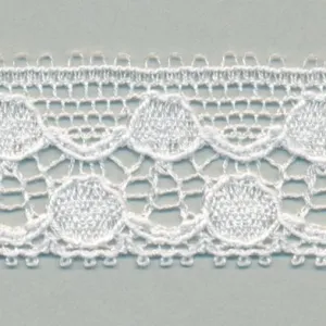 Leavers Trimming Lace #01 White