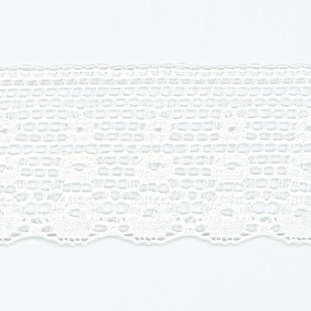 Leavers Trimming Lace #01 White