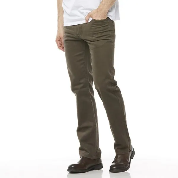 Lee Riders Moleskin Stretch Mens Jeans Woodland Brown