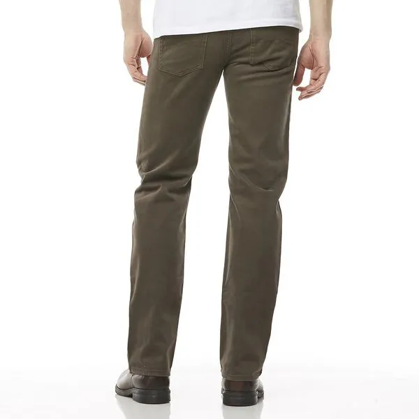 Lee Riders Moleskin Stretch Mens Jeans Woodland Brown