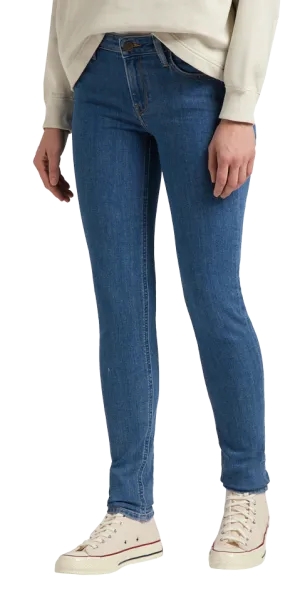 Lee Scarlett Jeans Skinny, Mittelblau "Mid Lexi"