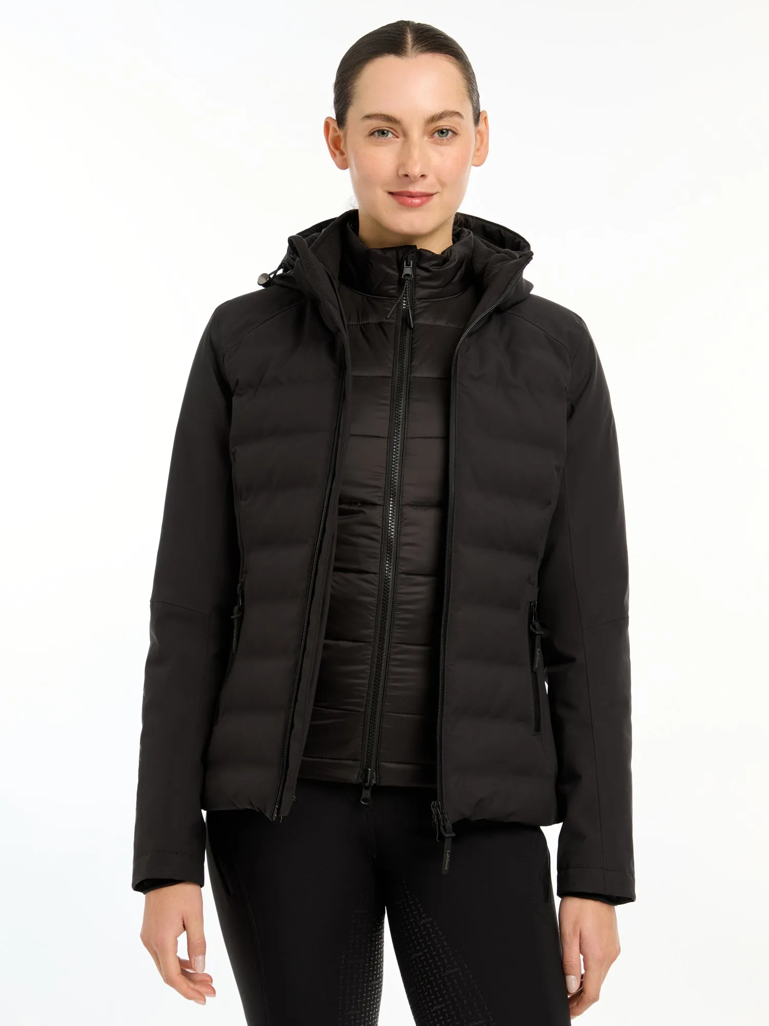 LeMieux Black Brooke Hybrid Waterproof Jacket